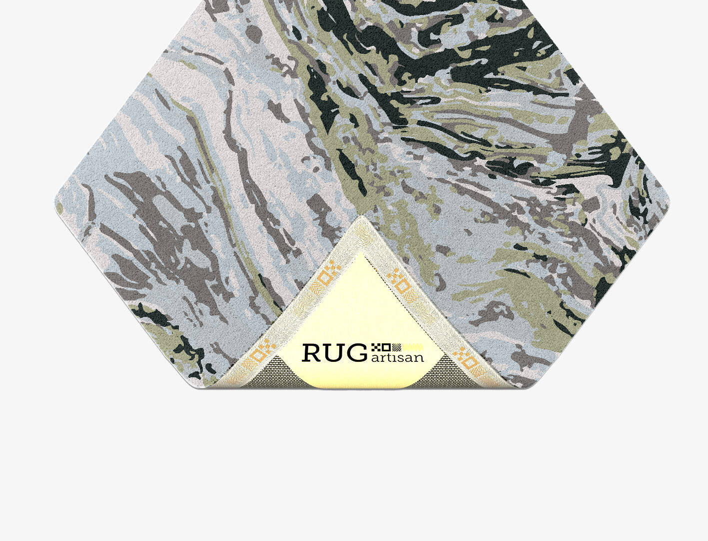 Magma Surface Art Diamond Hand Tufted Pure Wool Custom Rug by Rug Artisan