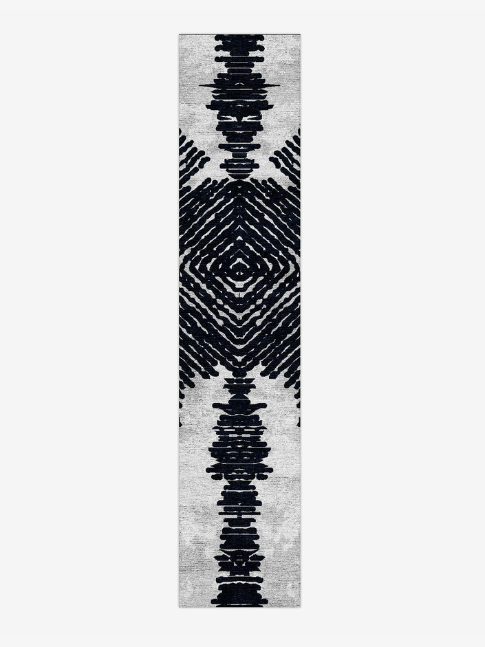 Magnetism Batik Runner Hand Knotted Bamboo Silk Custom Rug by Rug Artisan