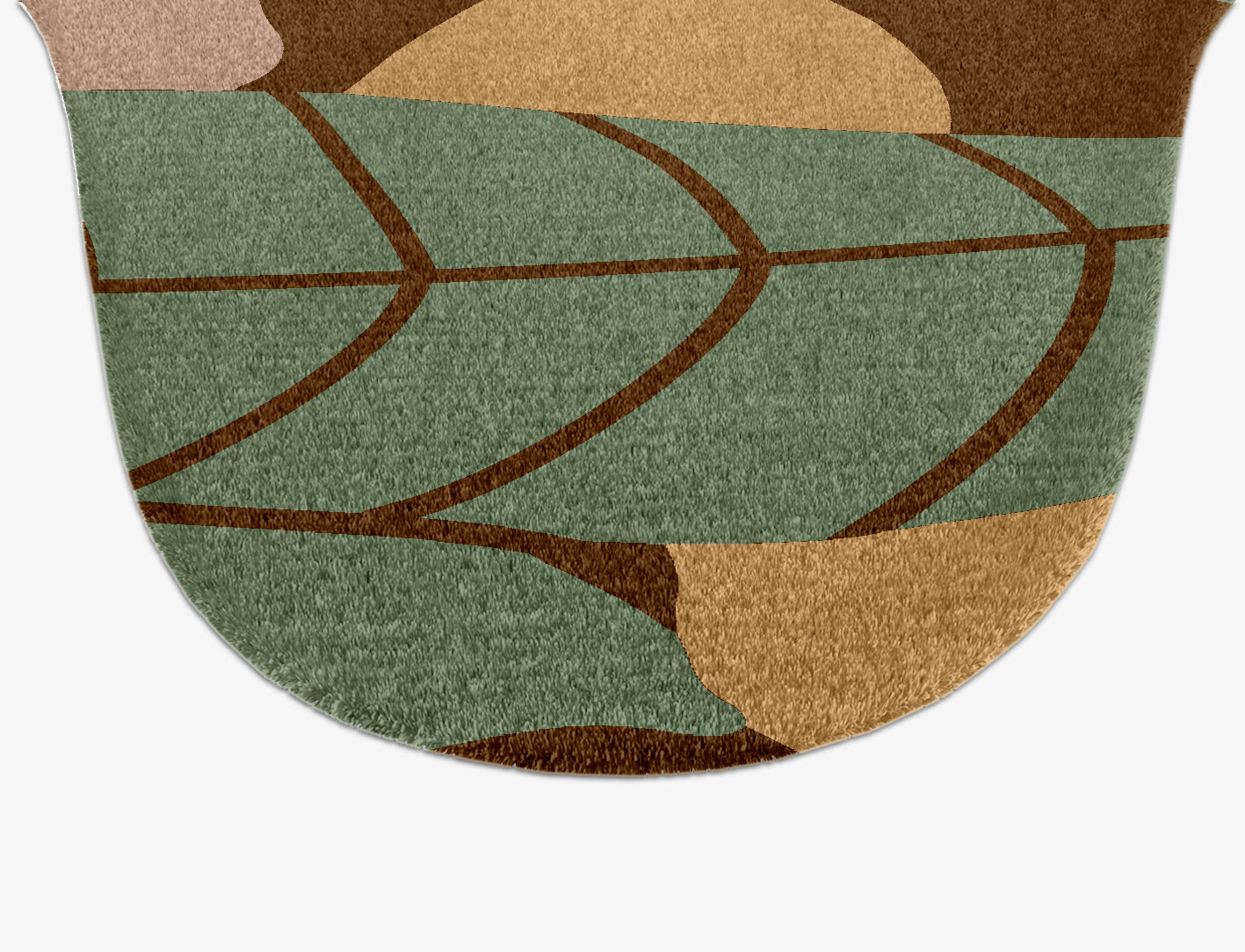 Magnolia Field of Flowers Drop Hand Knotted Tibetan Wool Custom Rug by Rug Artisan