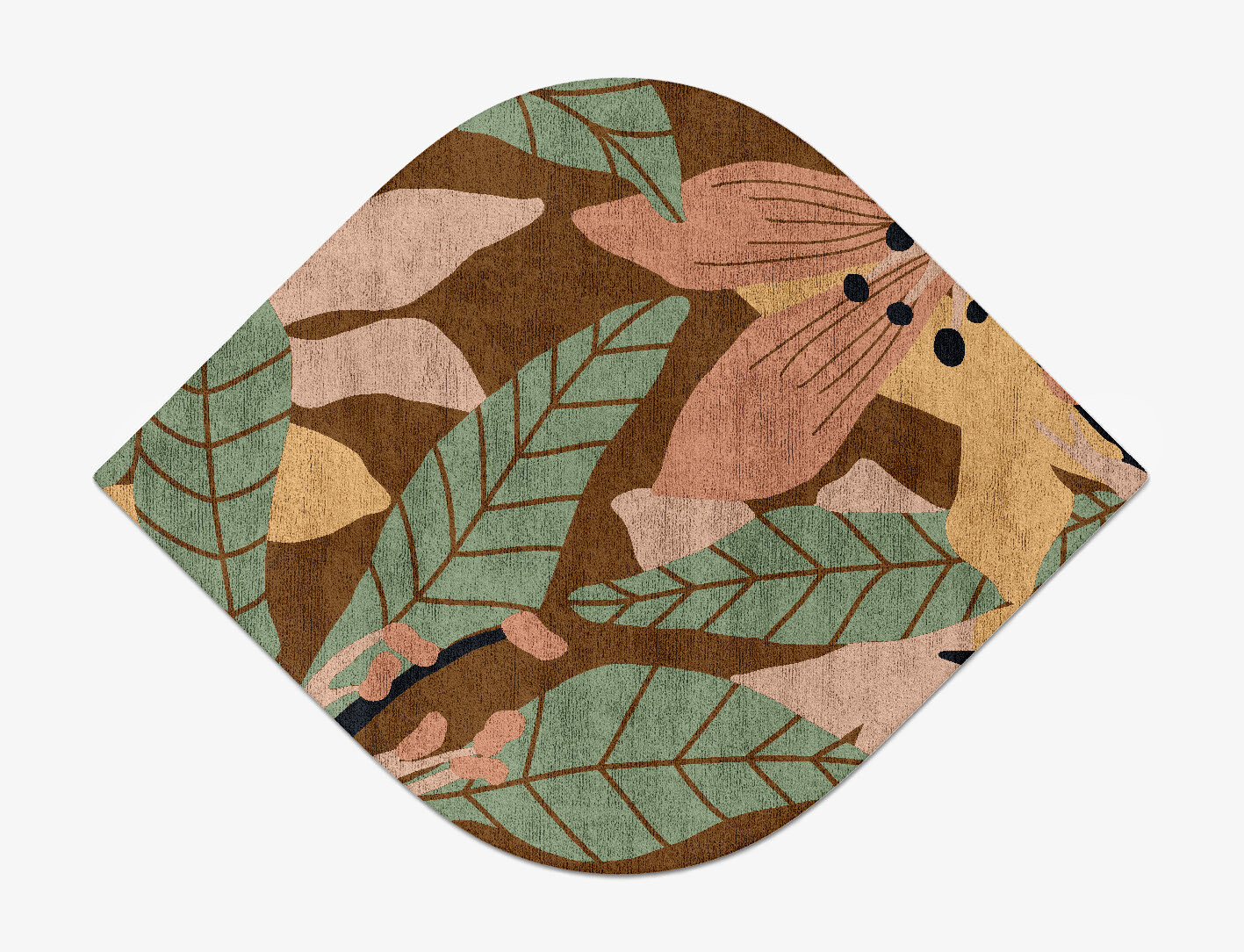Magnolia Field of Flowers Ogee Hand Tufted Bamboo Silk Custom Rug by Rug Artisan