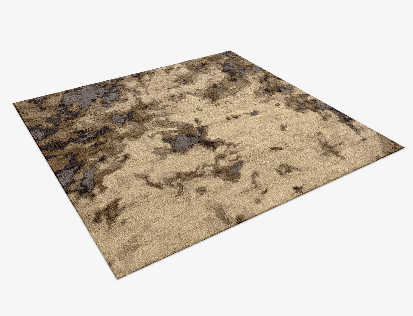 Mainland Surface Art Square Hand Knotted Bamboo Silk Custom Rug by Rug Artisan