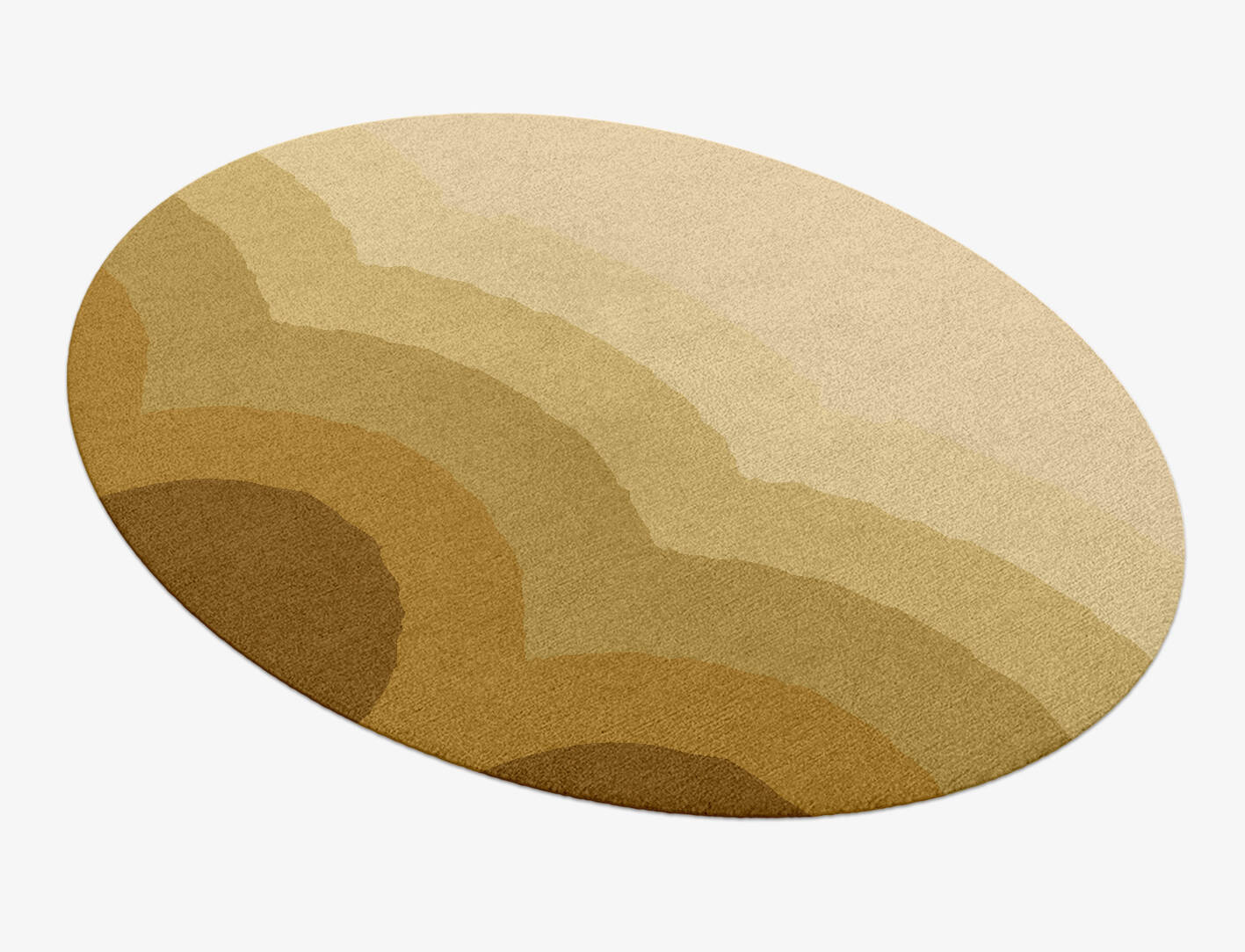 Malibu Gradation Oval Hand Knotted Tibetan Wool Custom Rug by Rug Artisan