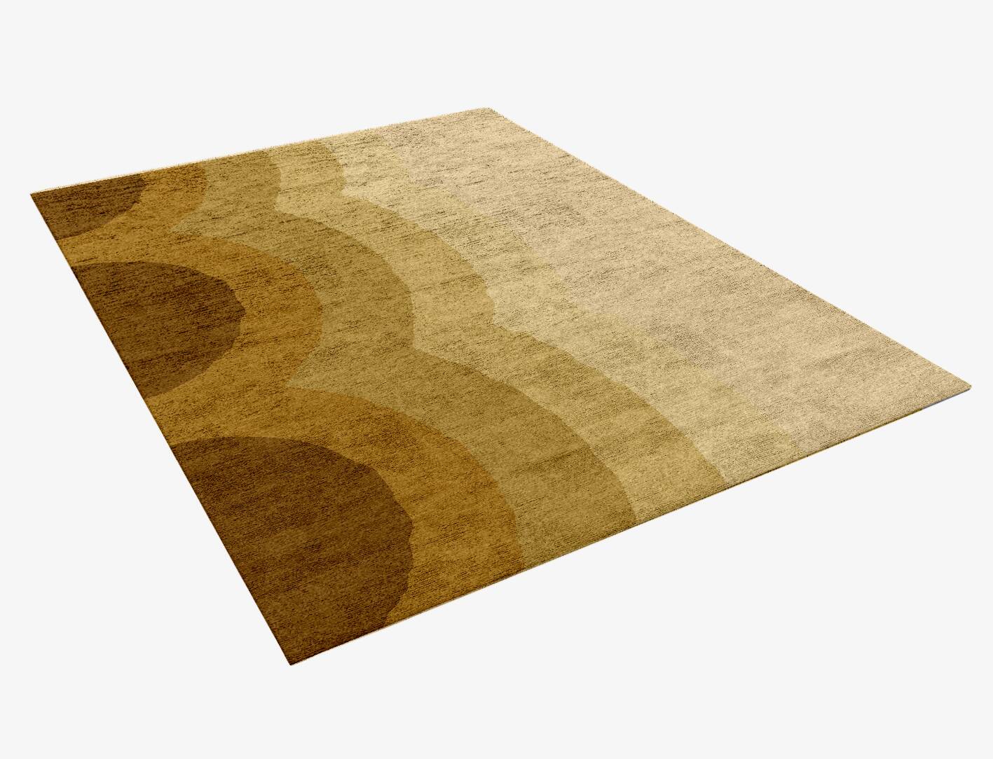 Malibu Gradation Rectangle Hand Knotted Bamboo Silk Custom Rug by Rug Artisan