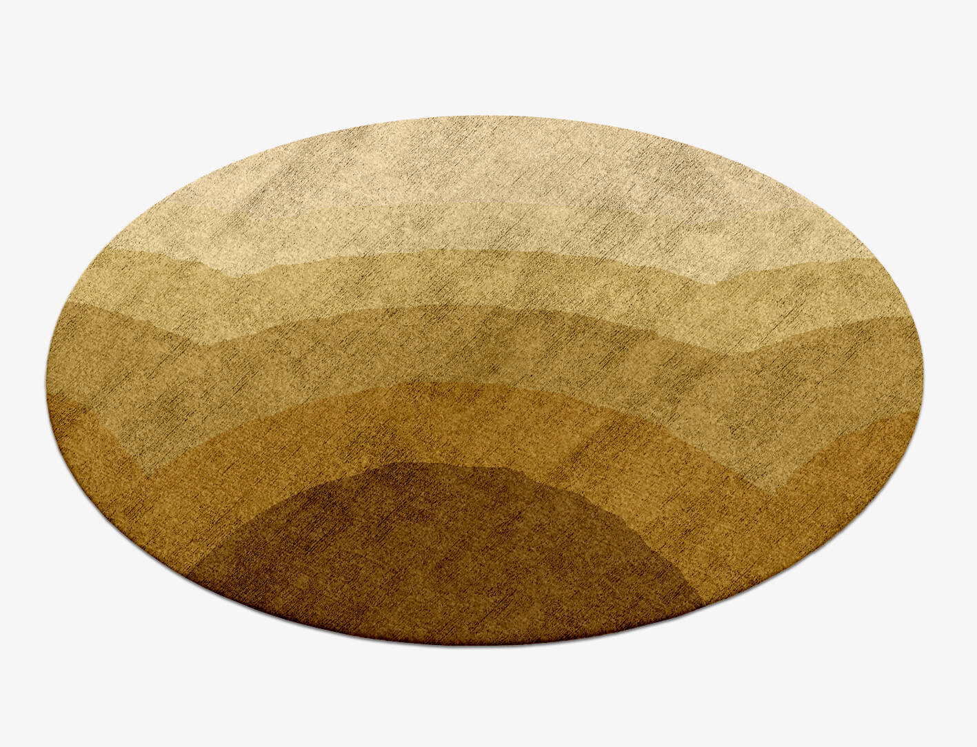 Malibu Gradation Round Hand Knotted Bamboo Silk Custom Rug by Rug Artisan