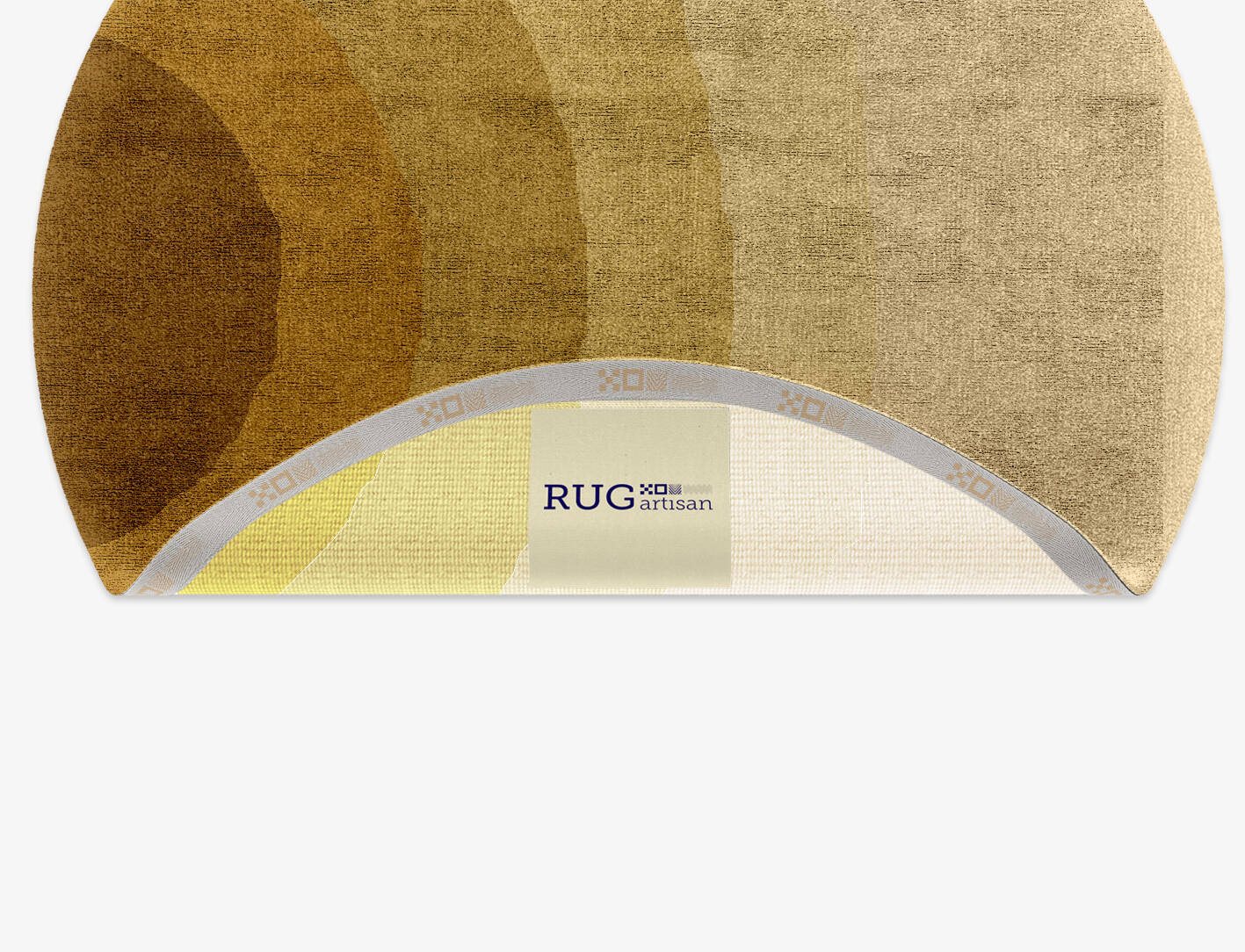 Malibu Gradation Round Hand Knotted Bamboo Silk Custom Rug by Rug Artisan