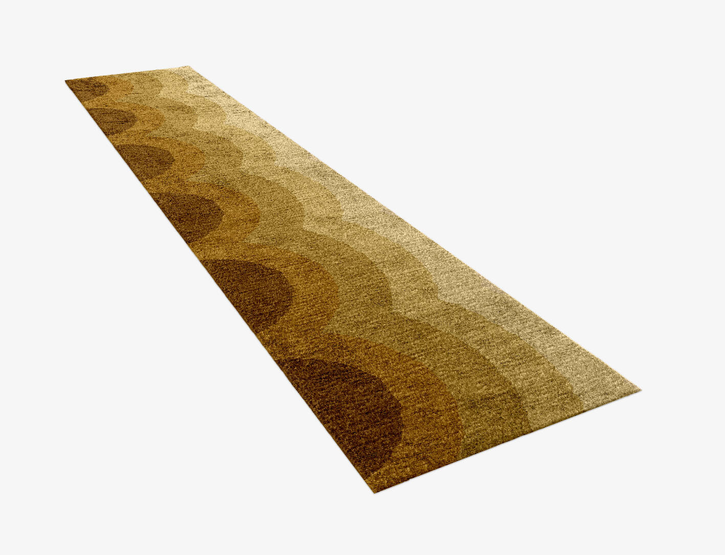 Malibu Gradation Runner Hand Knotted Bamboo Silk Custom Rug by Rug Artisan