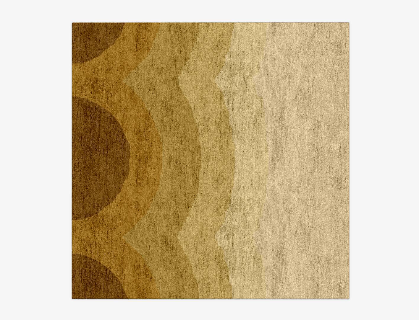 Malibu Gradation Square Hand Knotted Bamboo Silk Custom Rug by Rug Artisan