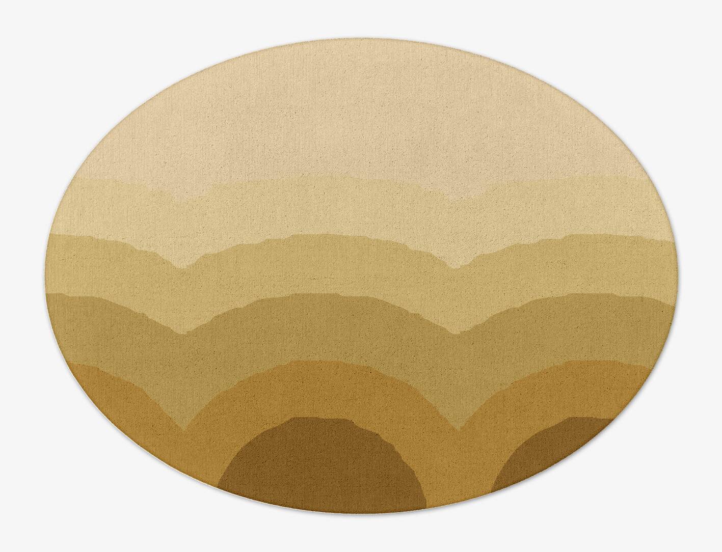 Malibu Gradation Oval Hand Tufted Pure Wool Custom Rug by Rug Artisan