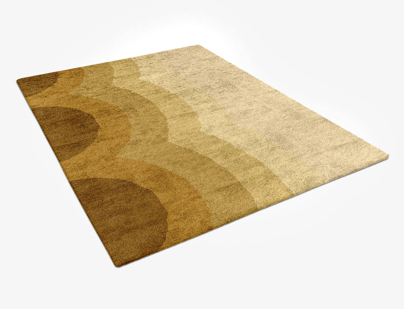 Malibu Gradation Rectangle Hand Tufted Bamboo Silk Custom Rug by Rug Artisan
