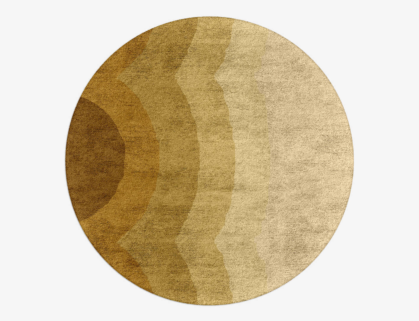 Malibu Gradation Round Hand Tufted Bamboo Silk Custom Rug by Rug Artisan