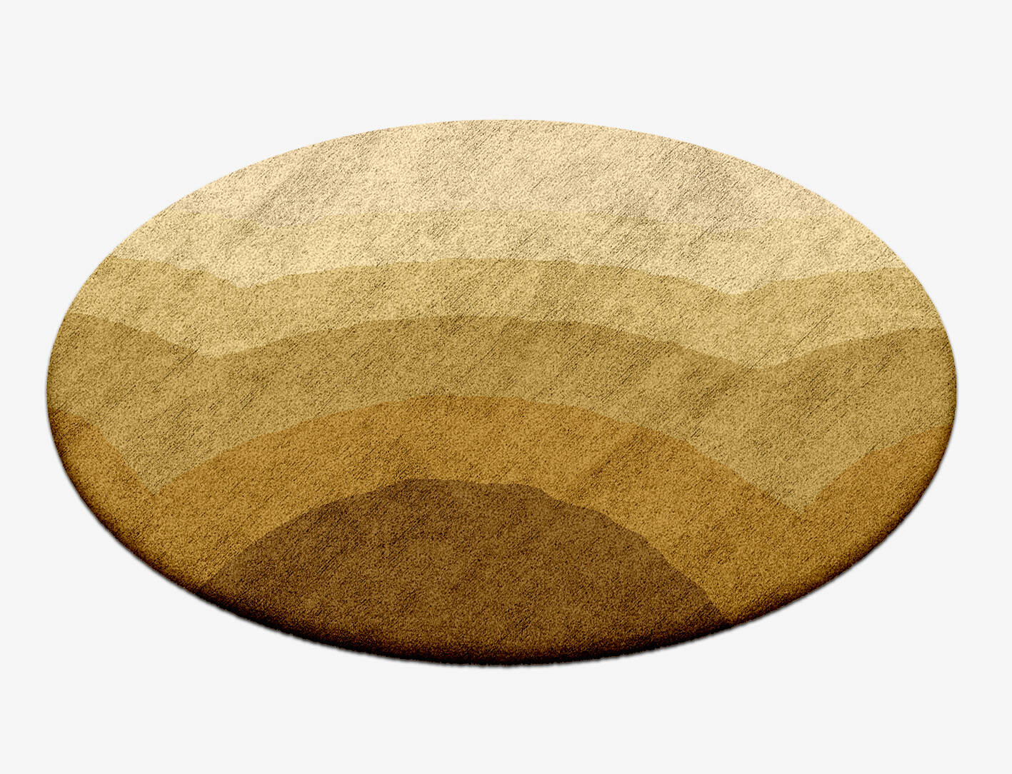 Malibu Gradation Round Hand Tufted Bamboo Silk Custom Rug by Rug Artisan