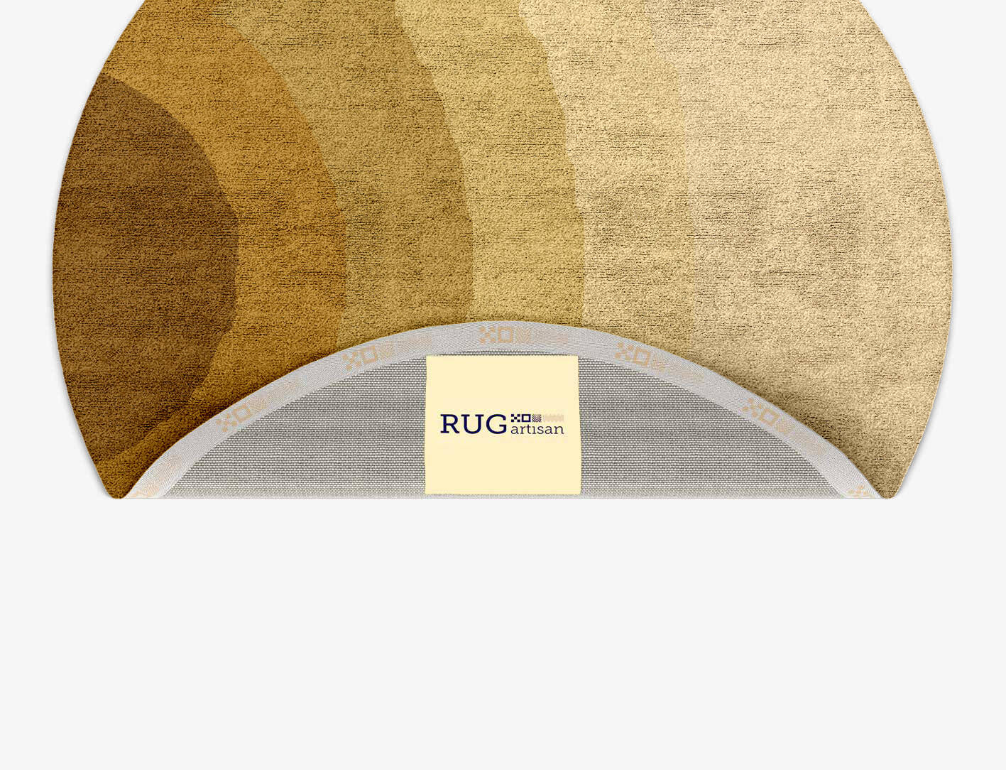 Malibu Gradation Round Hand Tufted Bamboo Silk Custom Rug by Rug Artisan