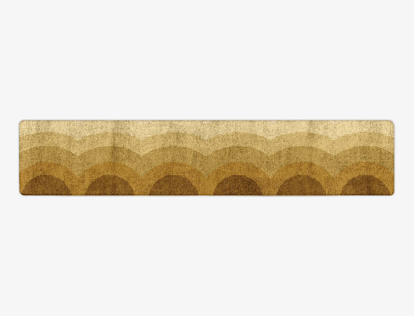 Malibu Gradation Runner Hand Tufted Bamboo Silk Custom Rug by Rug Artisan