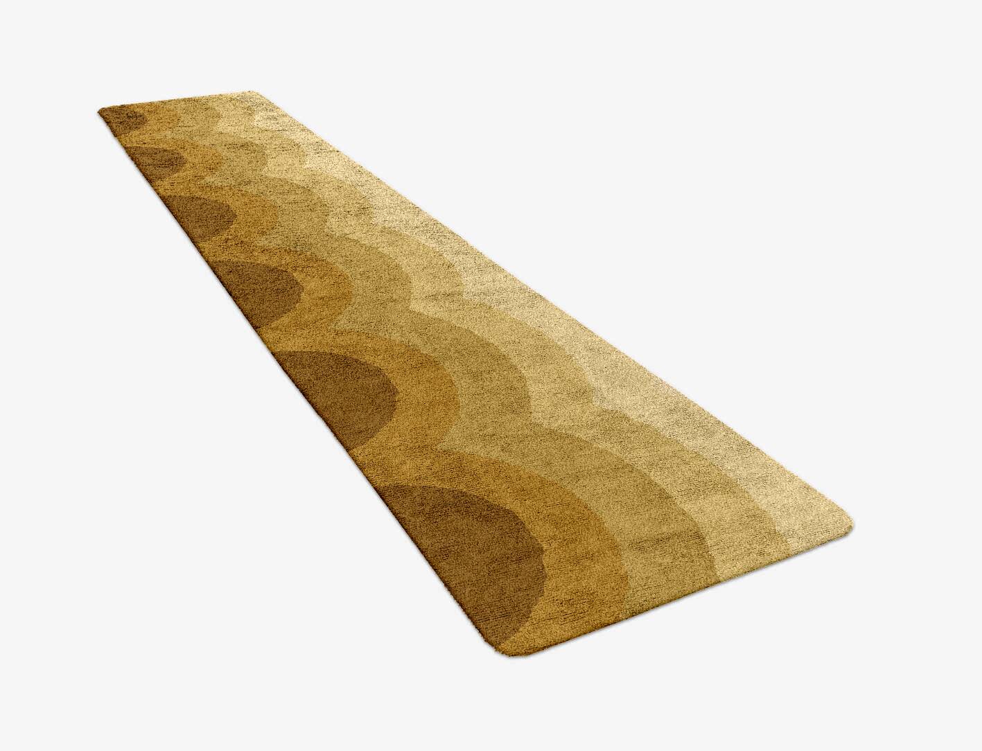 Malibu Gradation Runner Hand Tufted Bamboo Silk Custom Rug by Rug Artisan