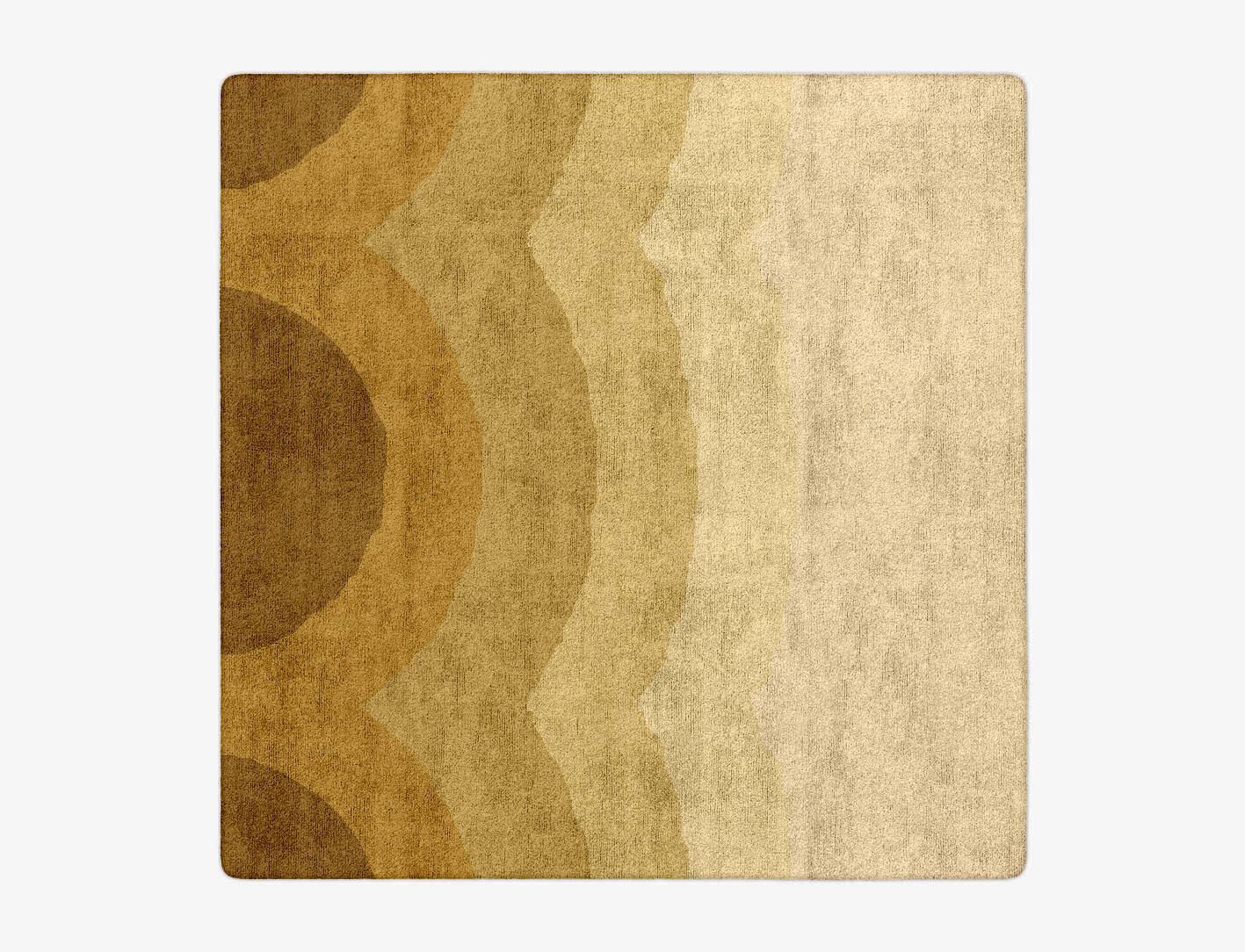 Malibu Gradation Square Hand Tufted Bamboo Silk Custom Rug by Rug Artisan