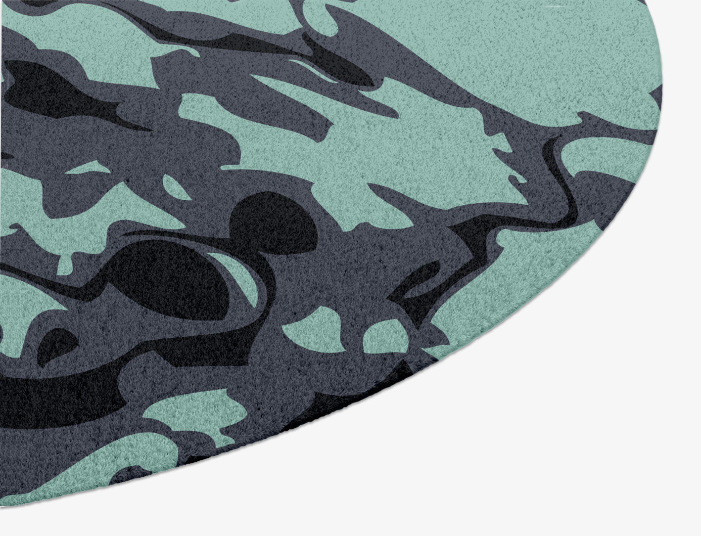 Mangata Abstract Oval Hand Knotted Tibetan Wool Custom Rug by Rug Artisan
