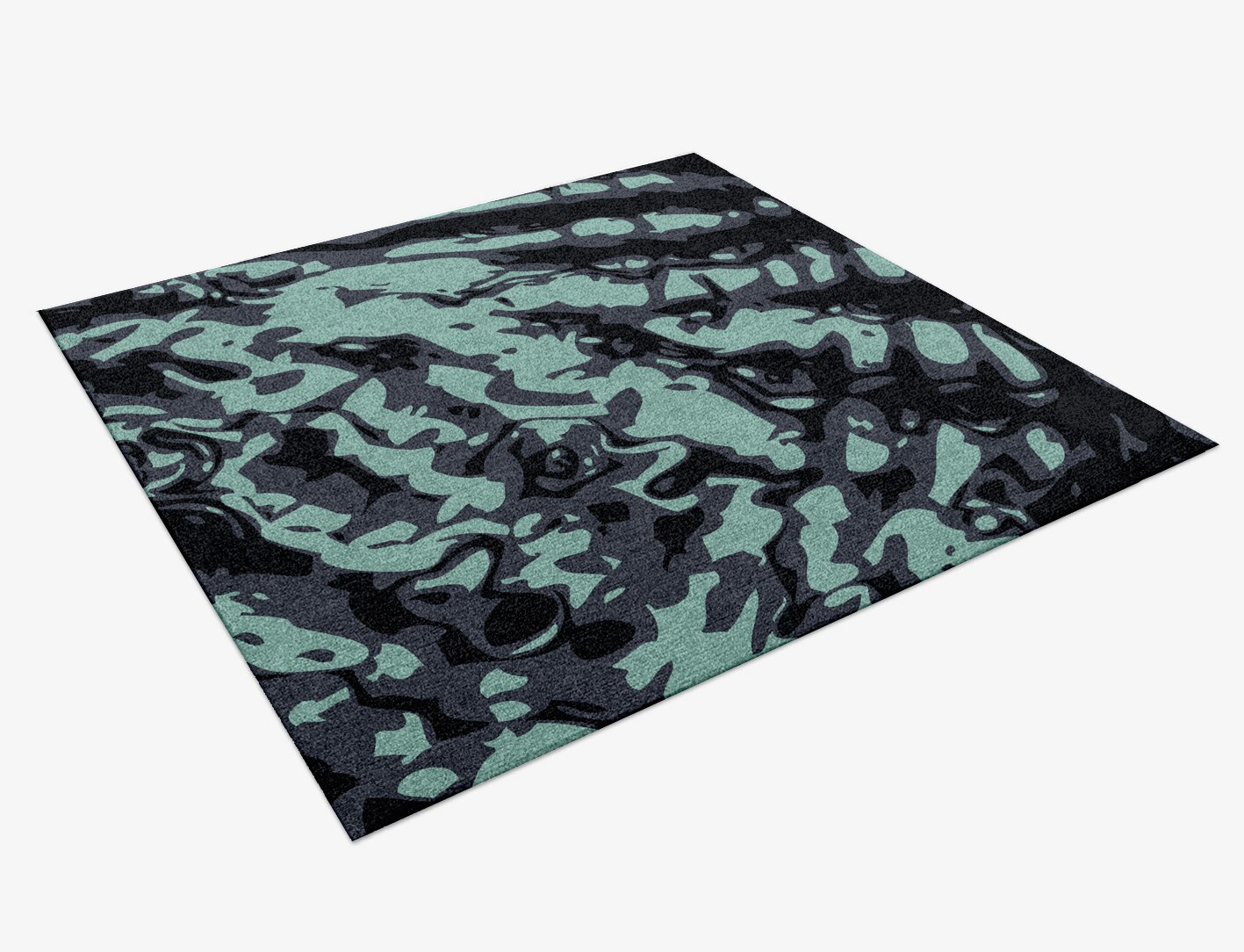 Mangata Abstract Square Hand Knotted Tibetan Wool Custom Rug by Rug Artisan