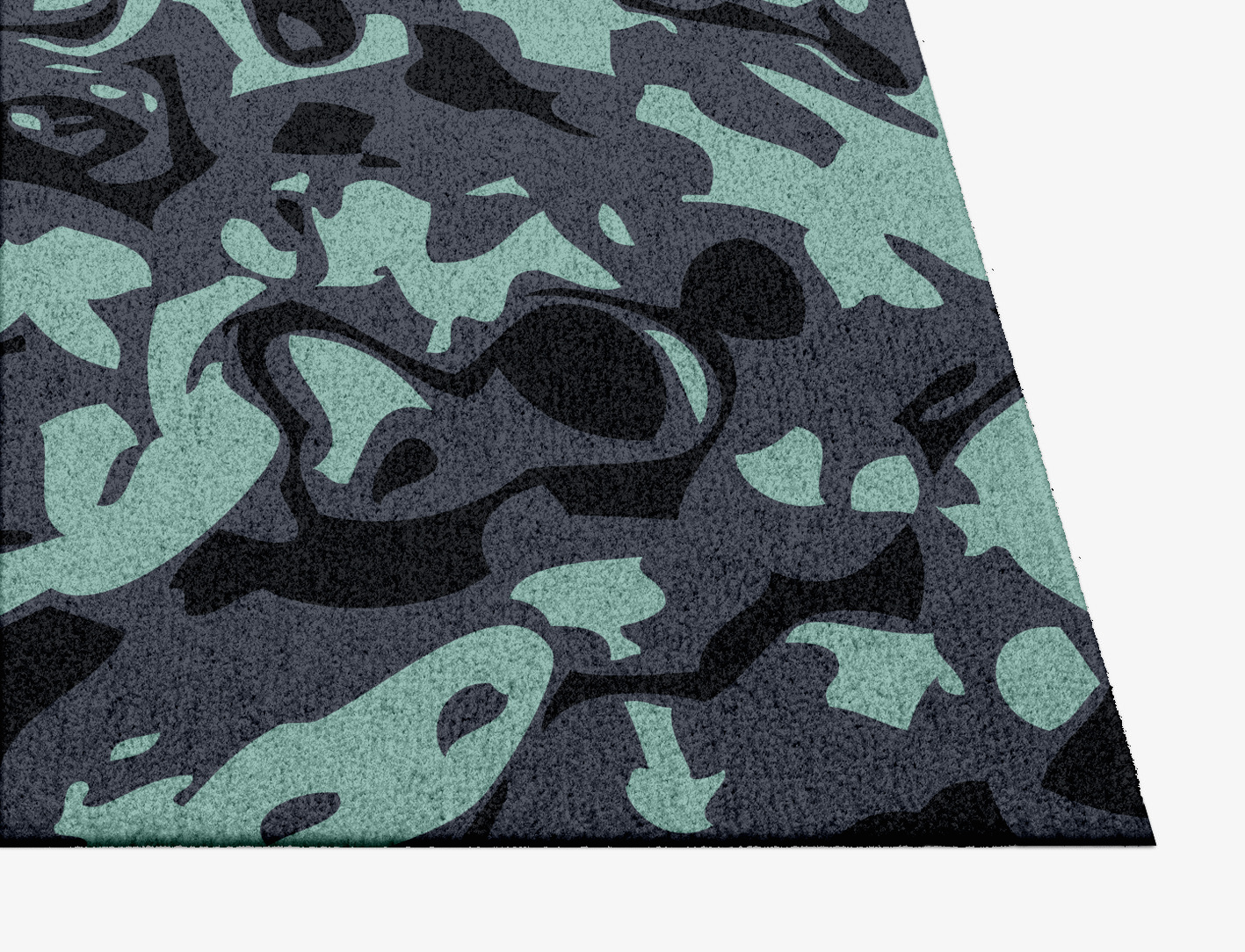 Mangata Abstract Square Hand Knotted Tibetan Wool Custom Rug by Rug Artisan