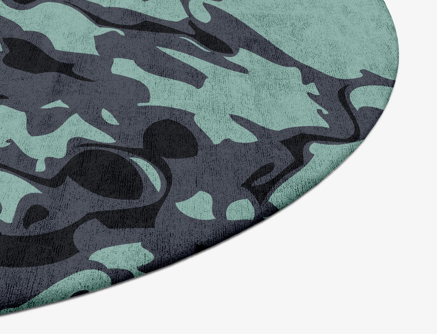 Mangata Abstract Oval Hand Tufted Bamboo Silk Custom Rug by Rug Artisan