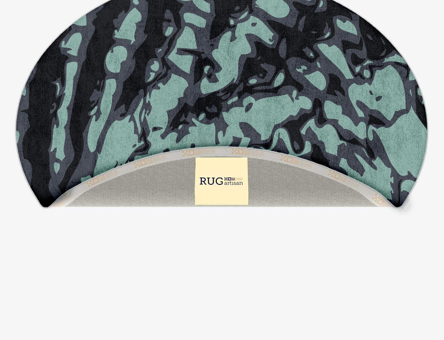 Mangata Abstract Oval Hand Tufted Bamboo Silk Custom Rug by Rug Artisan