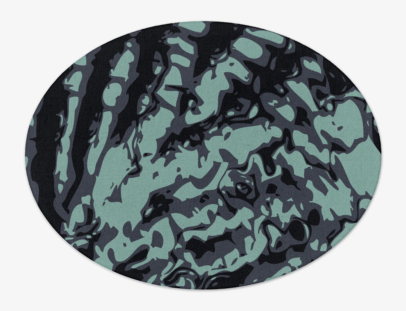 Mangata Abstract Oval Hand Tufted Pure Wool Custom Rug by Rug Artisan
