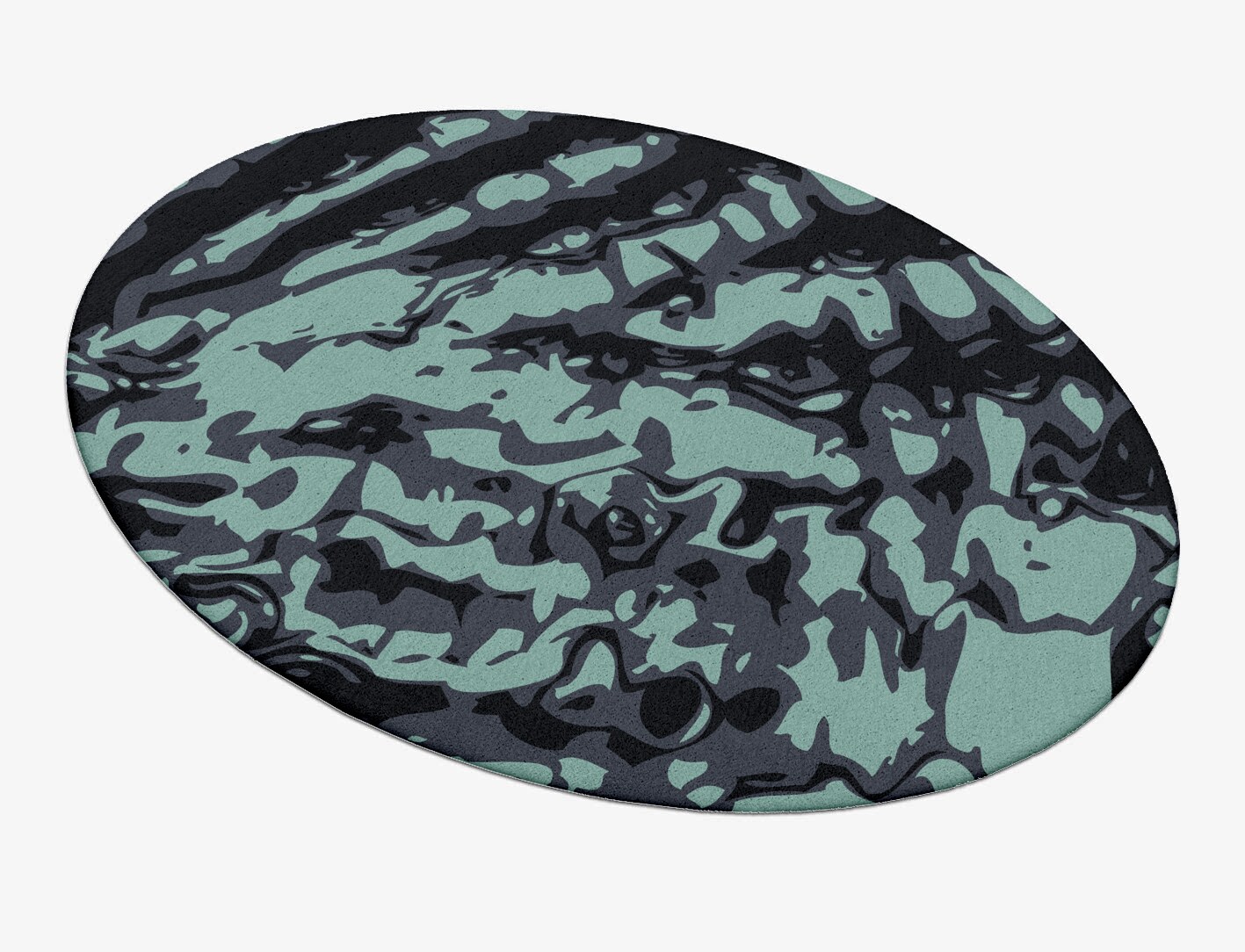 Mangata Abstract Oval Hand Tufted Pure Wool Custom Rug by Rug Artisan