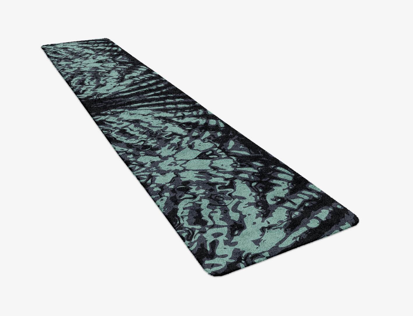 Mangata Abstract Runner Hand Tufted Bamboo Silk Custom Rug by Rug Artisan