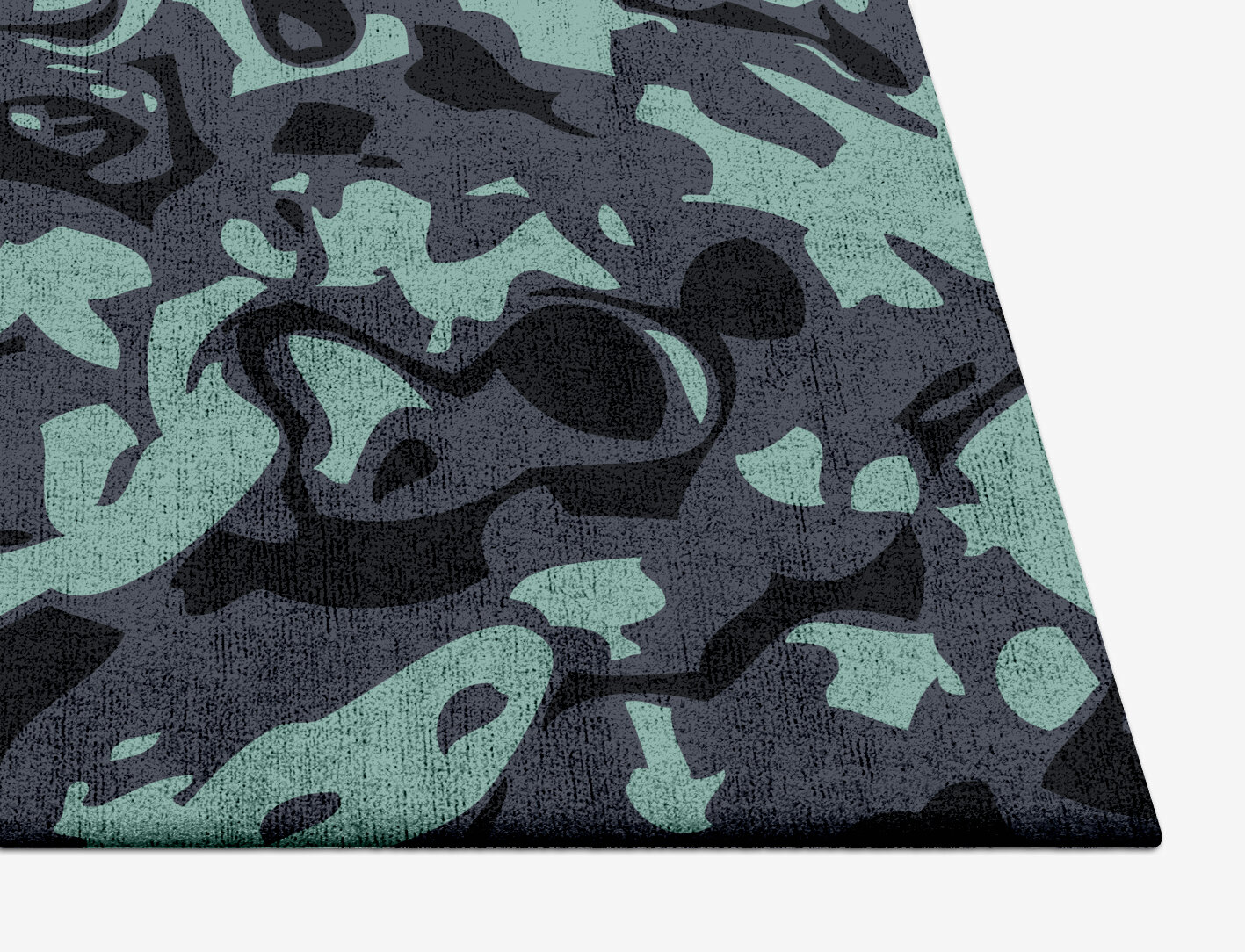 Mangata Abstract Square Hand Tufted Bamboo Silk Custom Rug by Rug Artisan