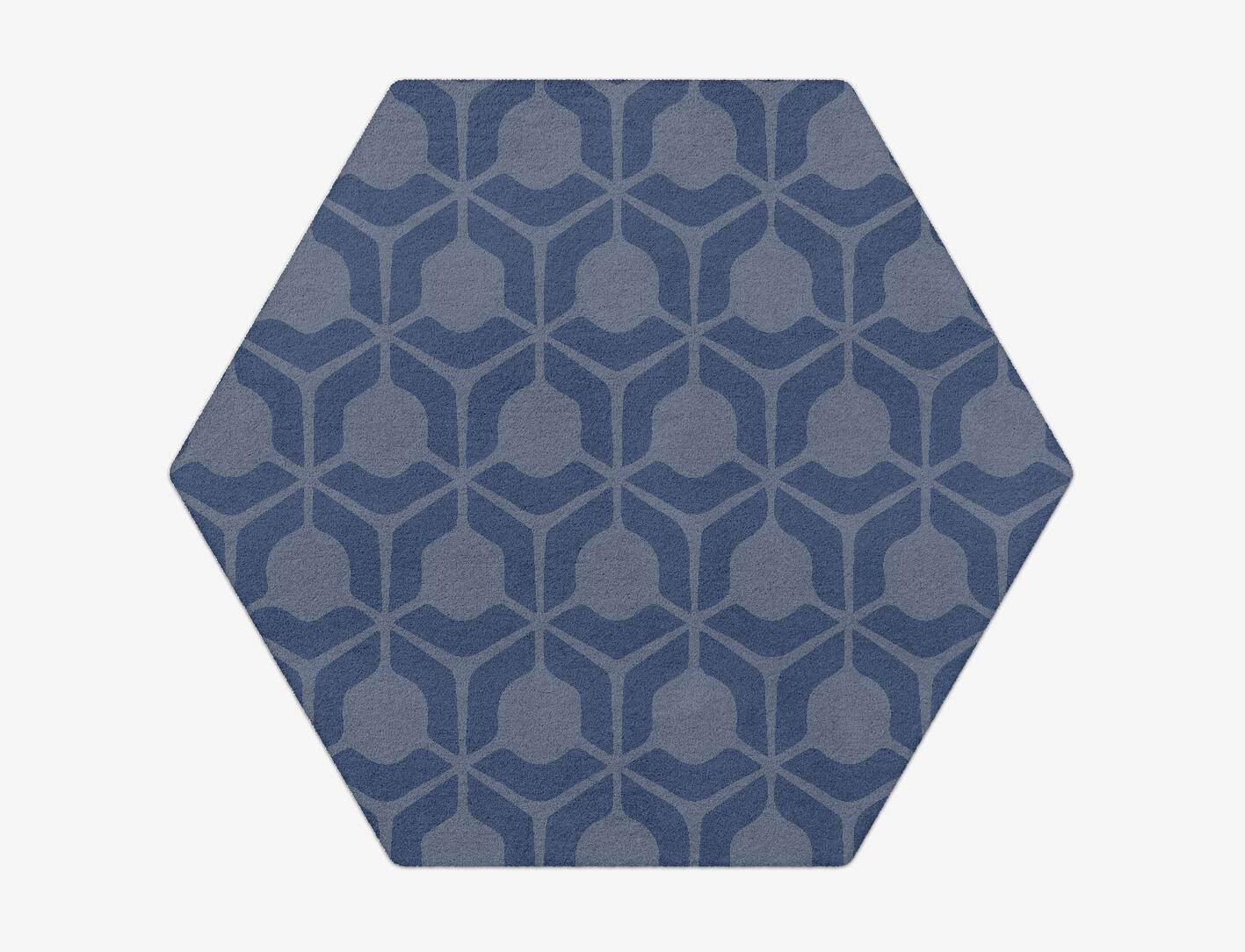 Manifold Minimalist Hexagon Hand Tufted Pure Wool Custom Rug by Rug Artisan