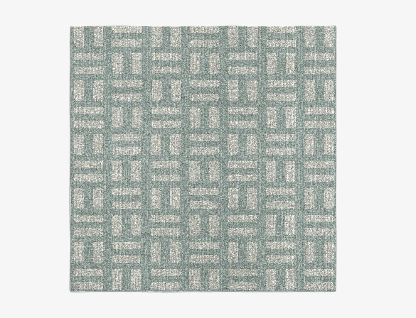 Mannerism Minimalist Square Flatweave New Zealand Wool Custom Rug by Rug Artisan