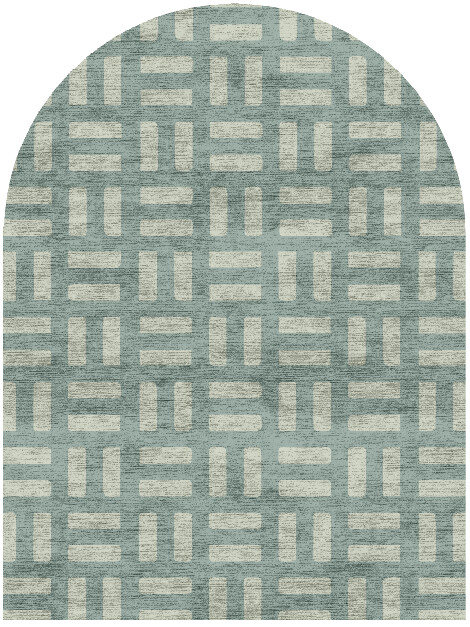 Mannerism Minimalist Arch Hand Knotted Bamboo Silk Custom Rug by Rug Artisan