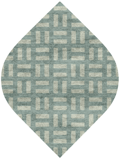 Mannerism Minimalist Ogee Hand Knotted Bamboo Silk Custom Rug by Rug Artisan
