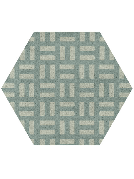 Mannerism Minimalist Hexagon Hand Tufted Pure Wool Custom Rug by Rug Artisan