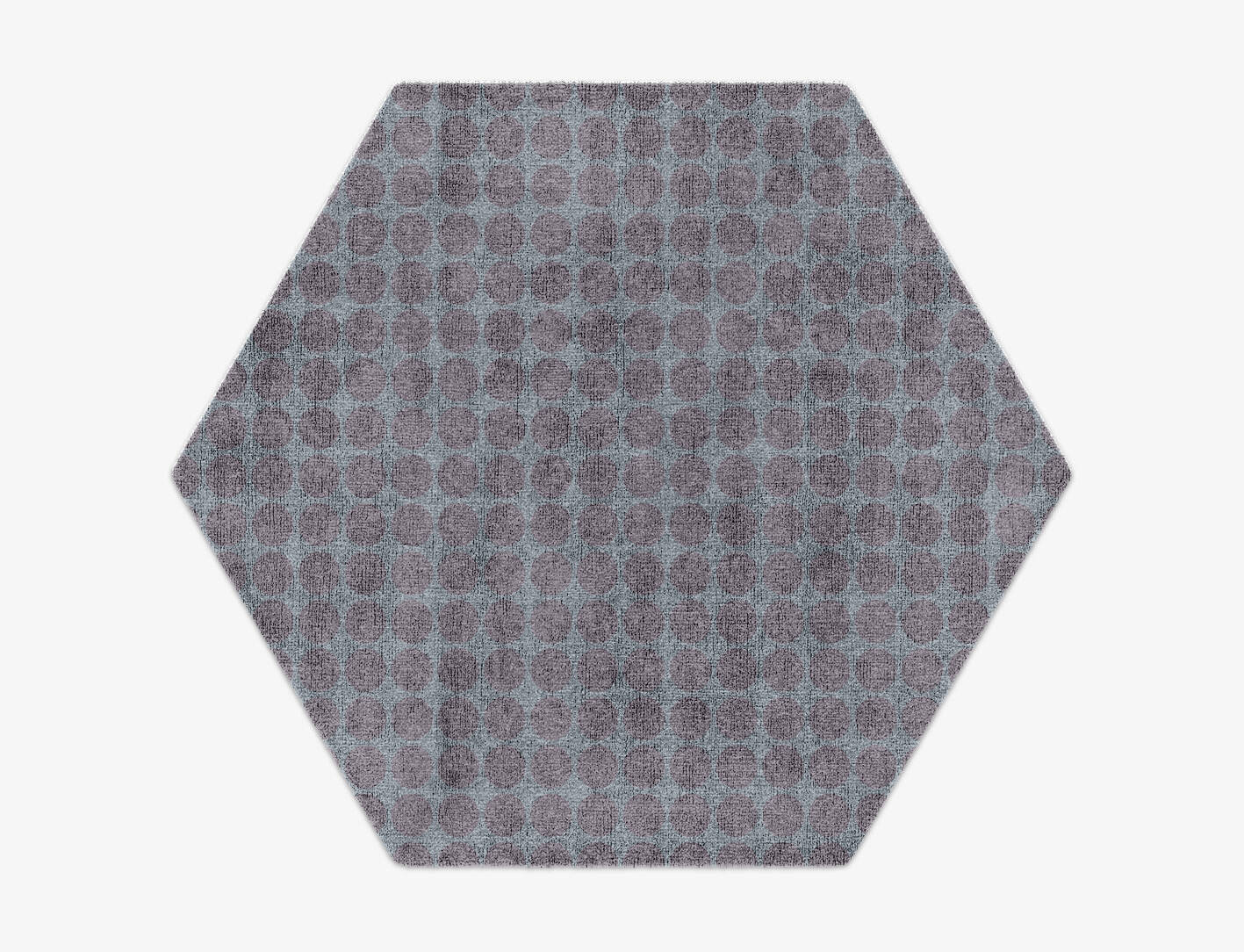 Marbles Geometric Hexagon Hand Knotted Bamboo Silk Custom Rug by Rug Artisan