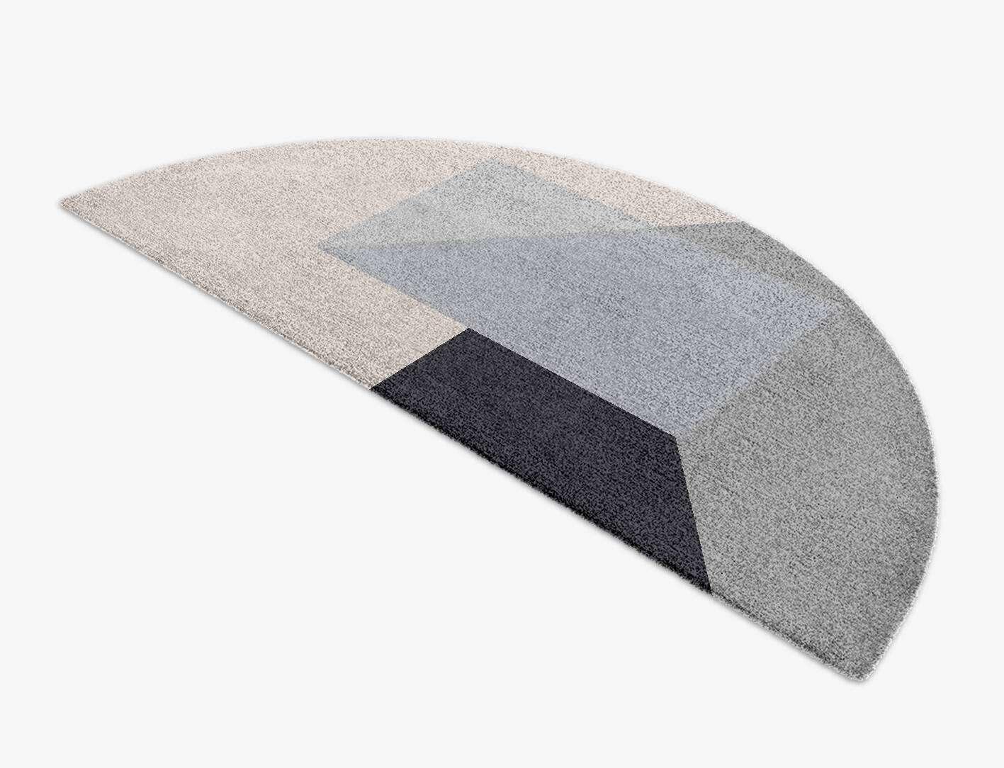 Mardy  Halfmoon Hand Knotted Tibetan Wool Custom Rug by Rug Artisan