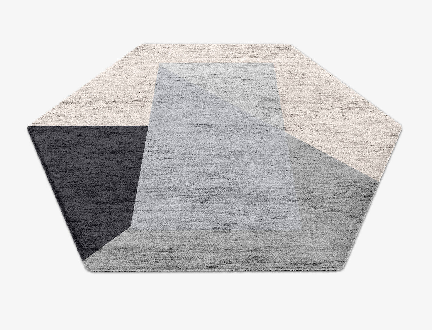 Mardy  Hexagon Hand Knotted Bamboo Silk Custom Rug by Rug Artisan