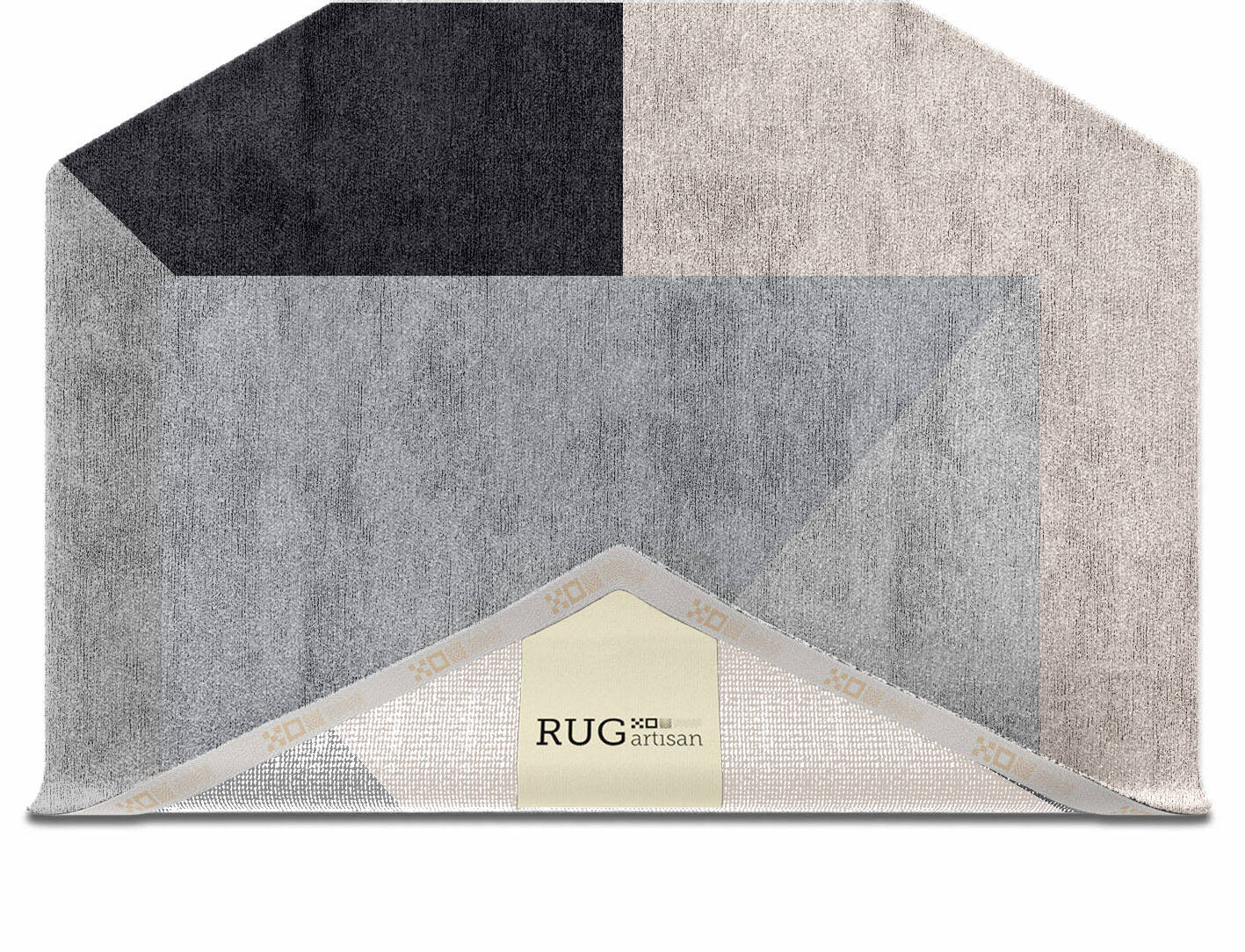 Mardy  Hexagon Hand Knotted Bamboo Silk Custom Rug by Rug Artisan