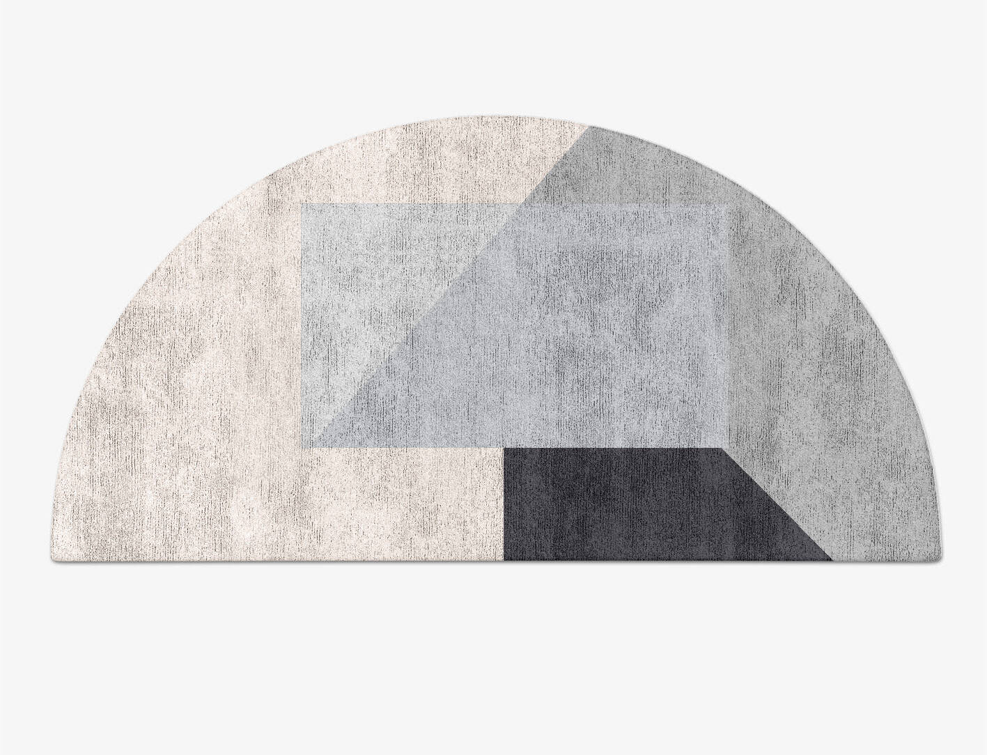 Mardy  Halfmoon Hand Tufted Bamboo Silk Custom Rug by Rug Artisan