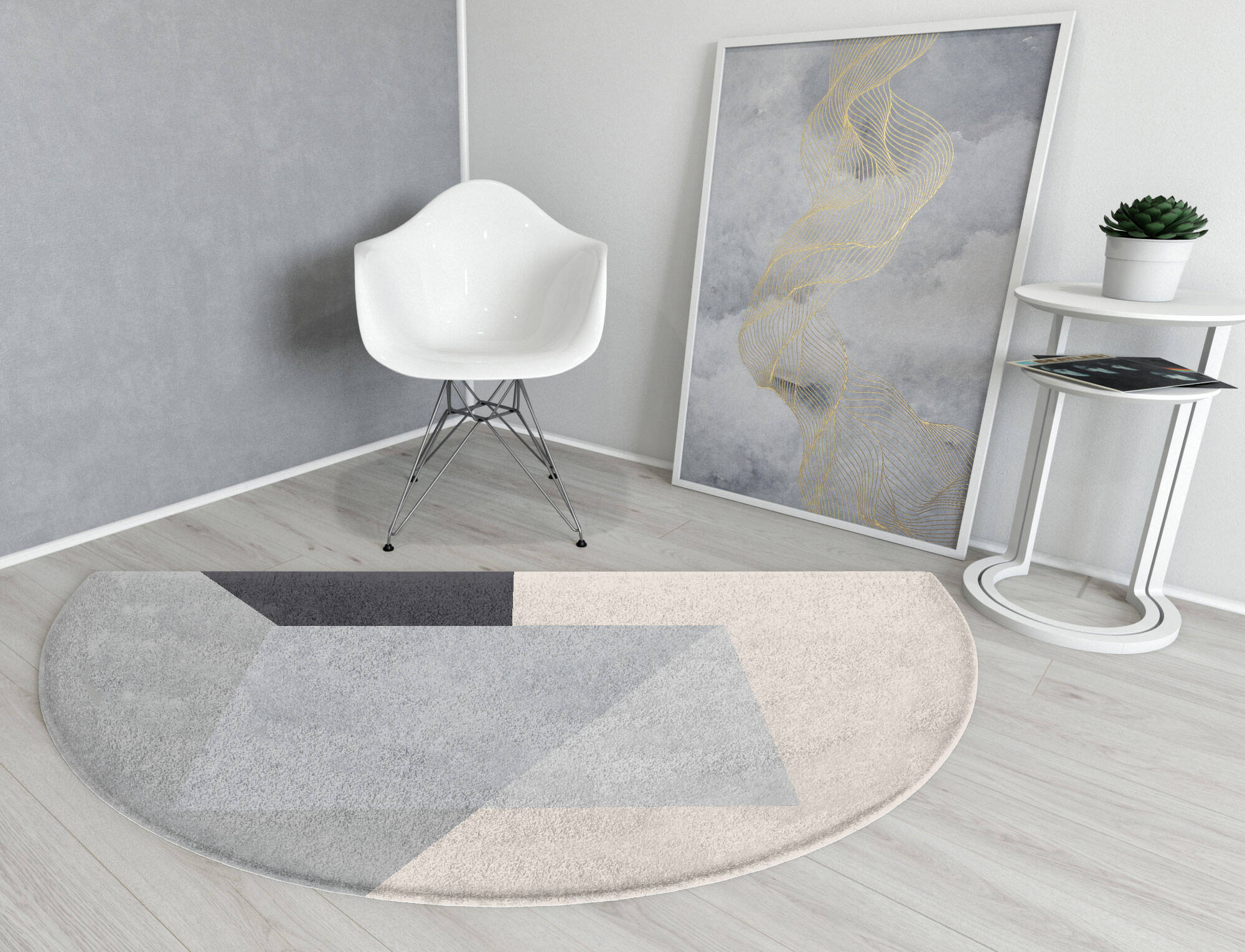 Mardy  Halfmoon Hand Tufted Pure Wool Custom Rug by Rug Artisan