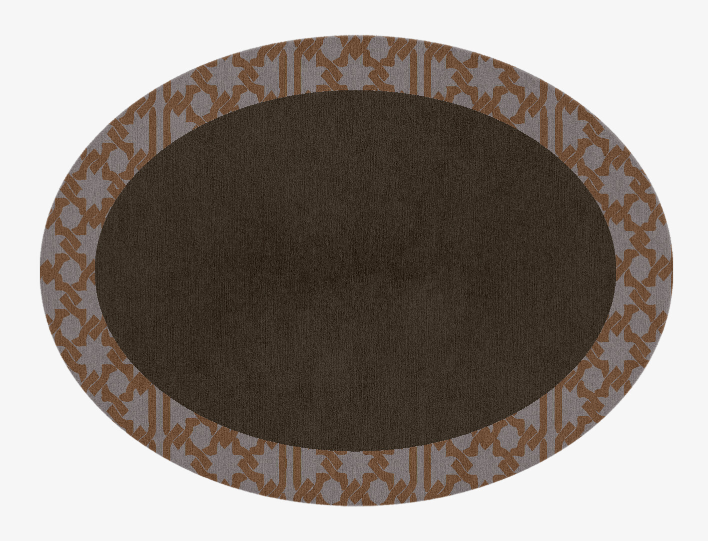 Margo Geometric Oval Hand Knotted Tibetan Wool Custom Rug by Rug Artisan
