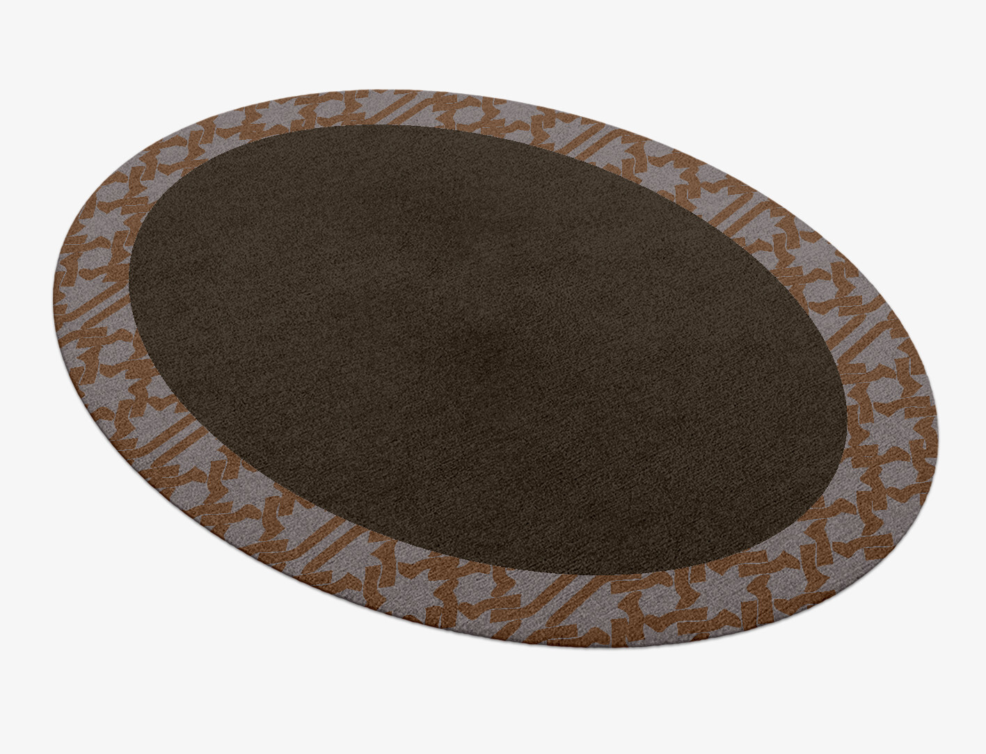 Margo Geometric Oval Hand Knotted Tibetan Wool Custom Rug by Rug Artisan