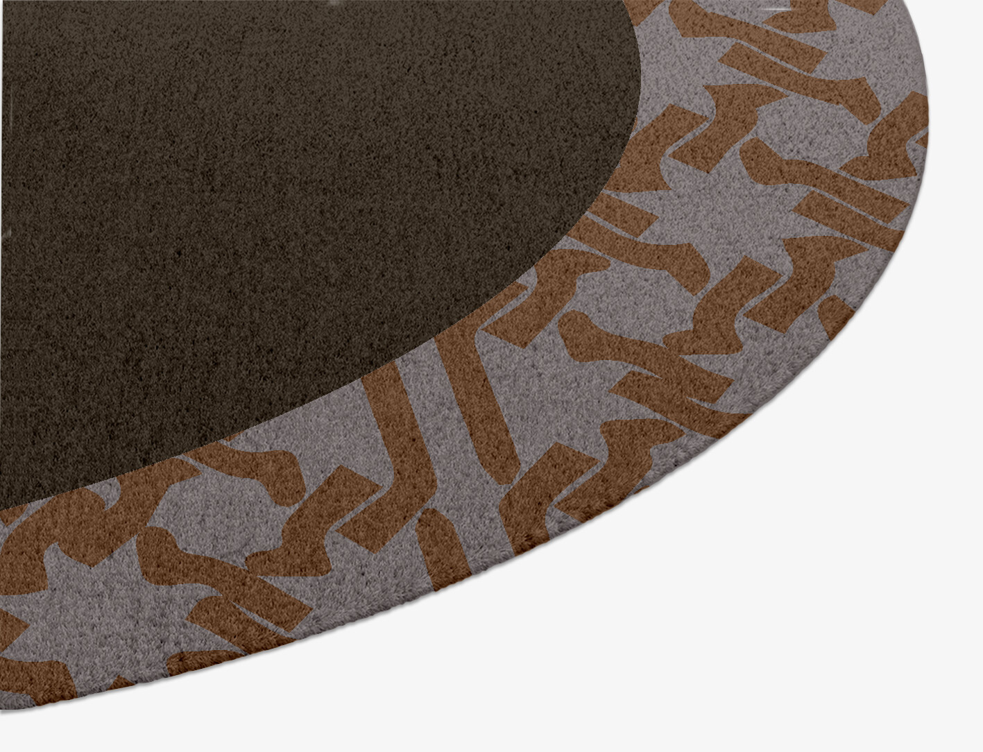 Margo Geometric Oval Hand Knotted Tibetan Wool Custom Rug by Rug Artisan