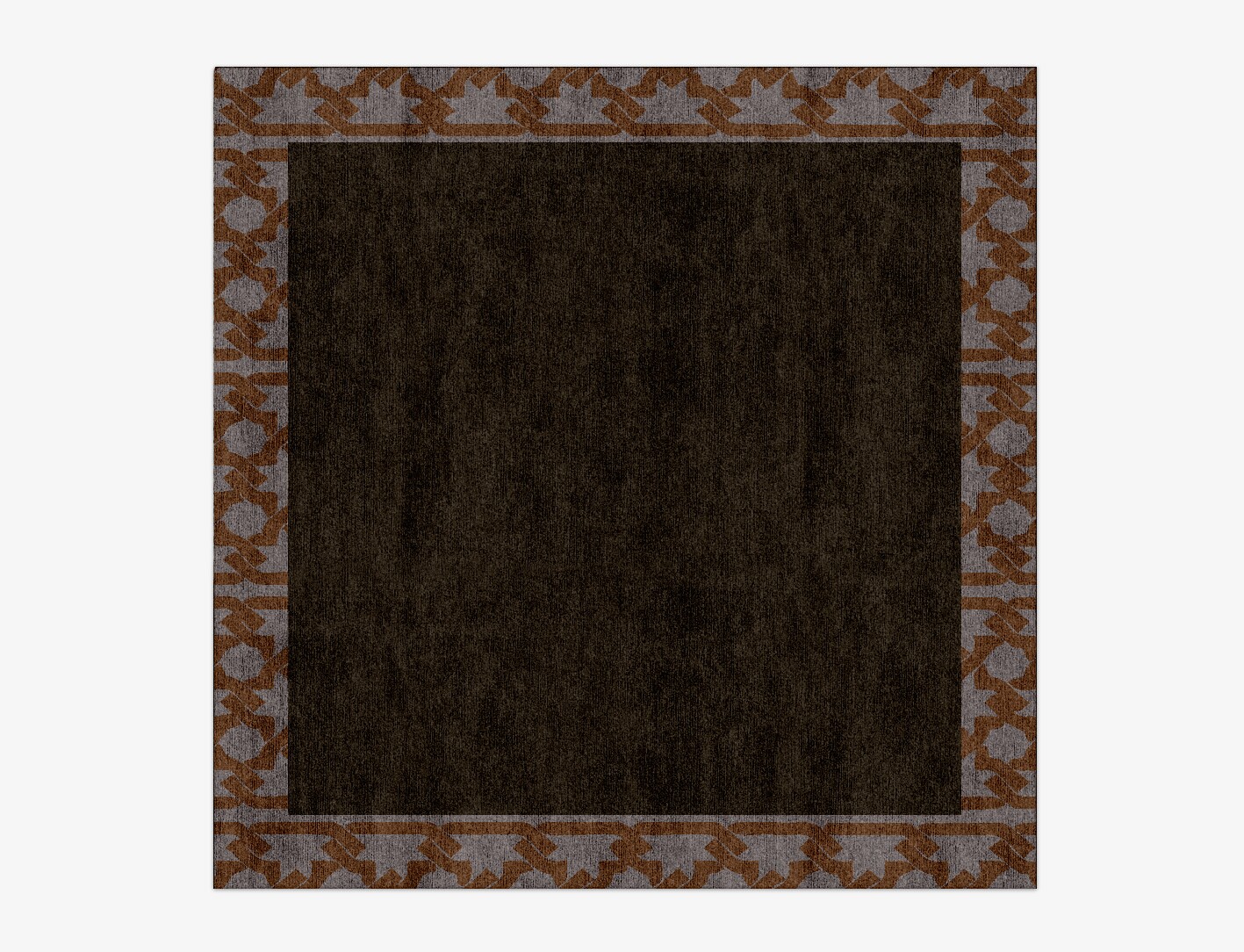 Margo Geometric Square Hand Knotted Bamboo Silk Custom Rug by Rug Artisan