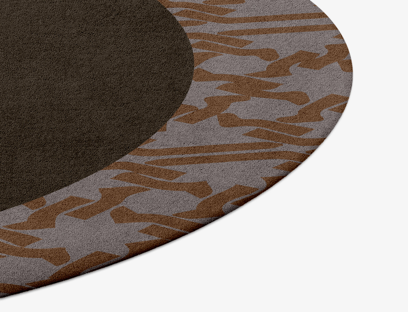 Margo Geometric Round Hand Tufted Pure Wool Custom Rug by Rug Artisan
