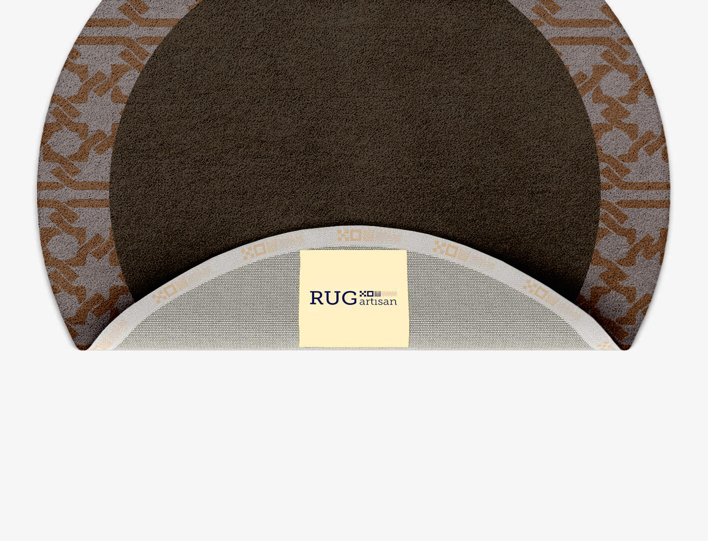 Margo Geometric Round Hand Tufted Pure Wool Custom Rug by Rug Artisan
