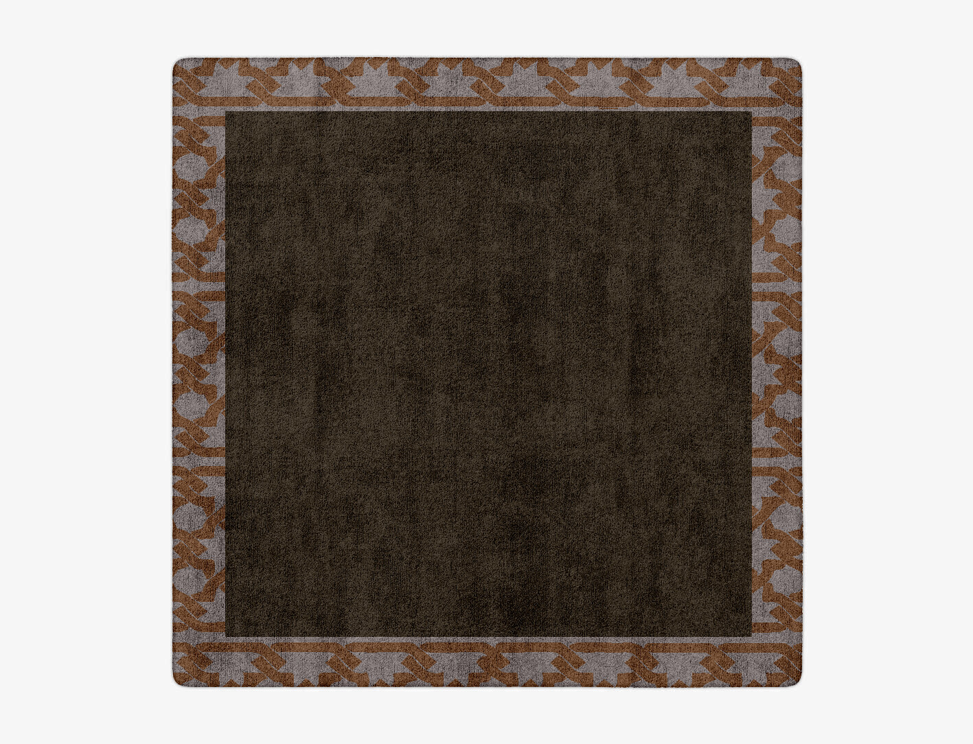 Margo Geometric Square Hand Tufted Bamboo Silk Custom Rug by Rug Artisan
