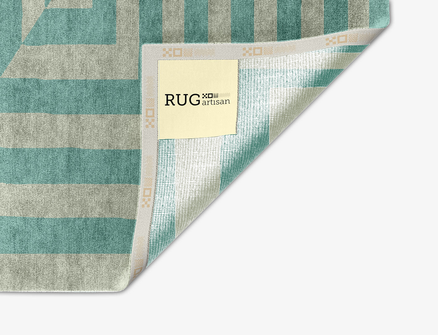 Mark Geometric Arch Hand Knotted Bamboo Silk Custom Rug by Rug Artisan