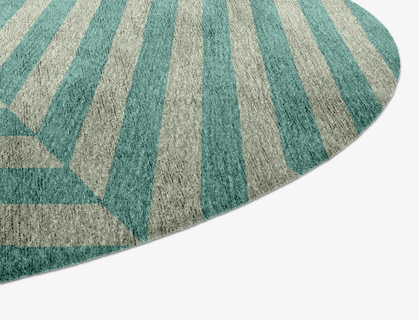 Mark Geometric Capsule Hand Knotted Bamboo Silk Custom Rug by Rug Artisan