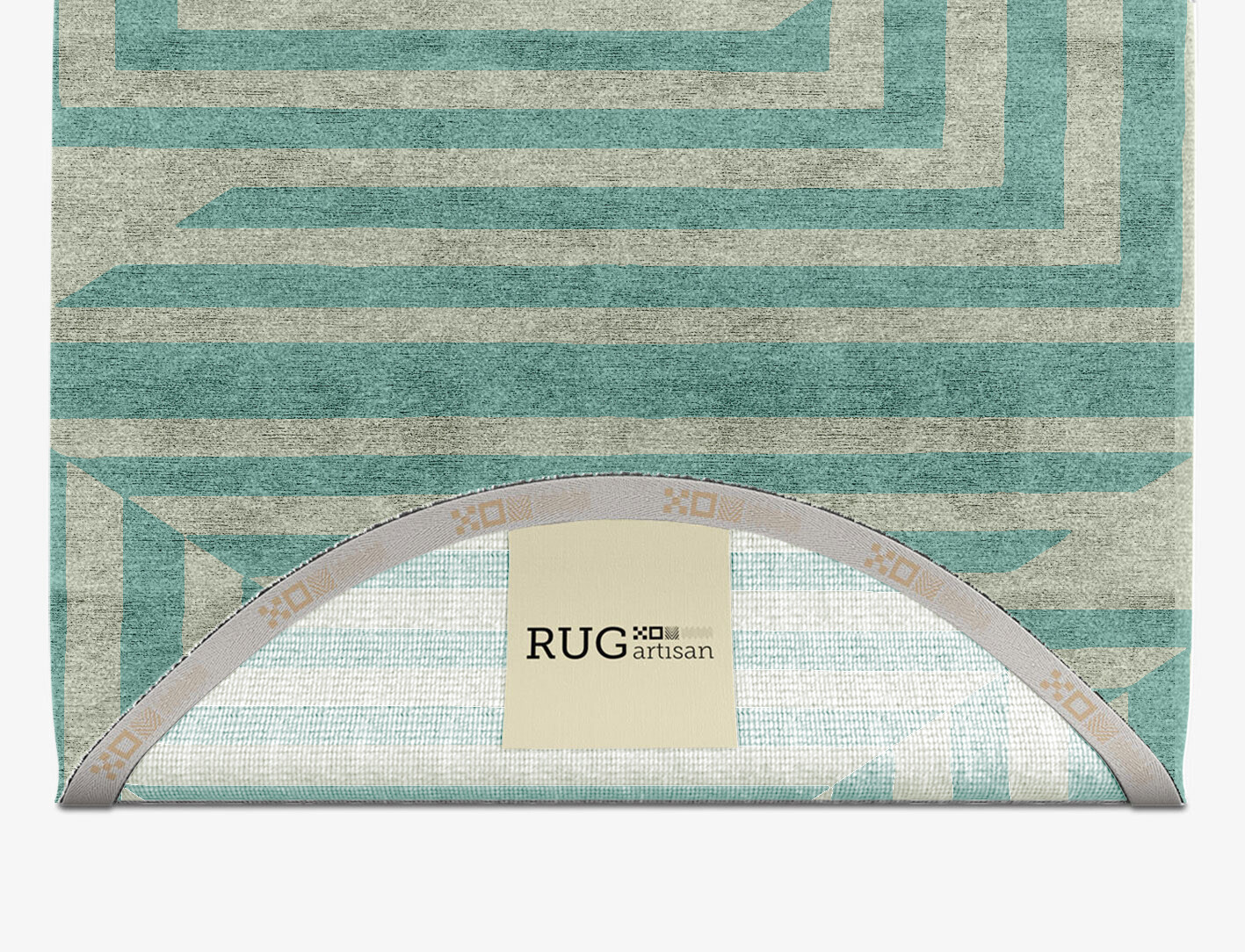 Mark Geometric Capsule Hand Knotted Bamboo Silk Custom Rug by Rug Artisan