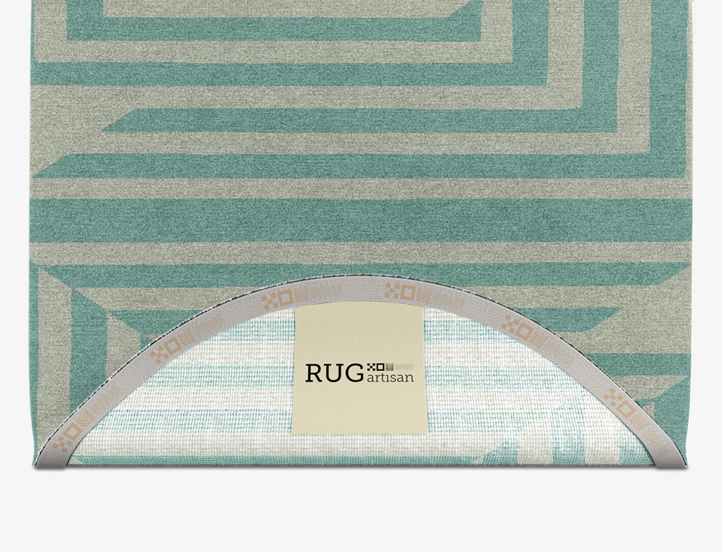 Mark Geometric Capsule Hand Knotted Tibetan Wool Custom Rug by Rug Artisan